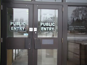 Entrance to Milton Courthouse